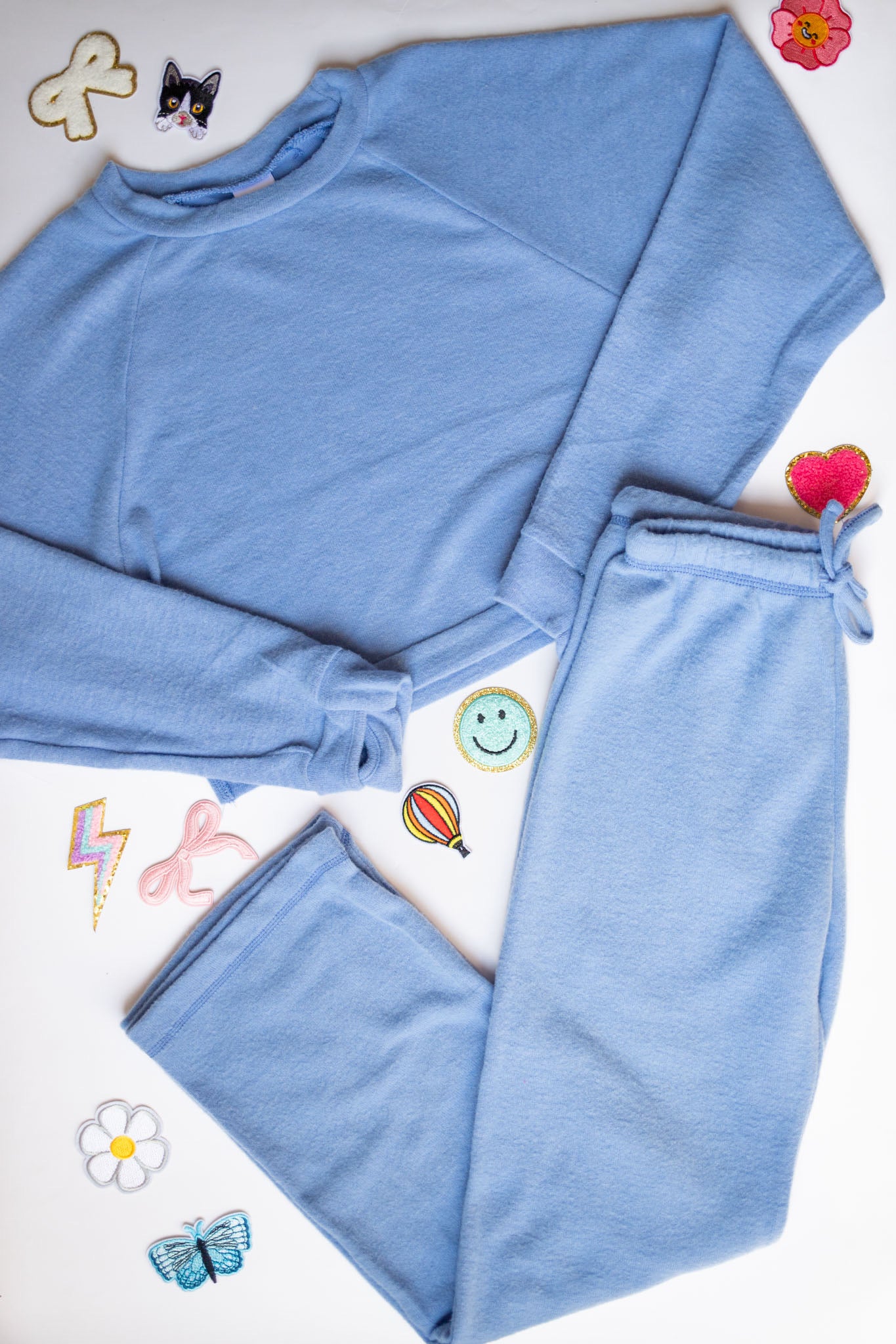 Custom Patch Set | Cuddle Soft Crew Neck + Wide Leg Pant