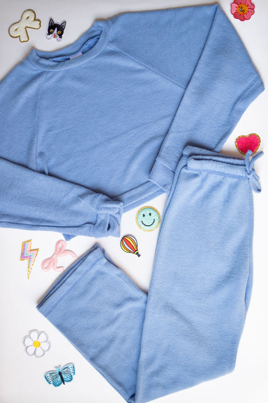 Custom Patch Set | Cuddle Soft Crew Neck + Wide Leg Pant