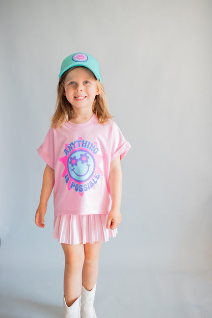 XOXO by Magpies Anything is Possible Printed Tee | Bubble Gum Pink