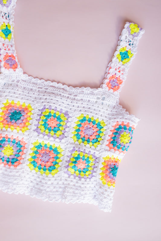 Neon Crochet Top