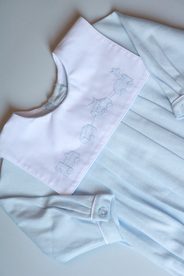 Long Sleeve Knit Embroidered Bubble | Wagon