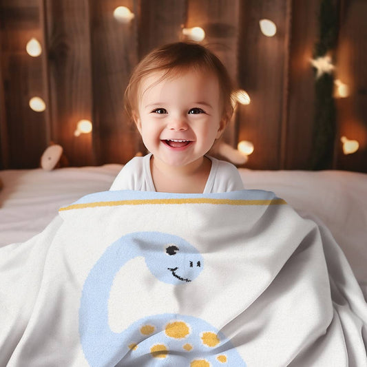 Child's Dinosaur Pattern Throw Blanket