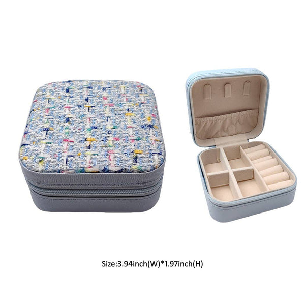 *SUPER PROMO* Mini Tweed Jewelry Box | Pink