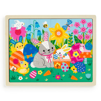 Spring Friends 12 Piece Wooden Puzzle