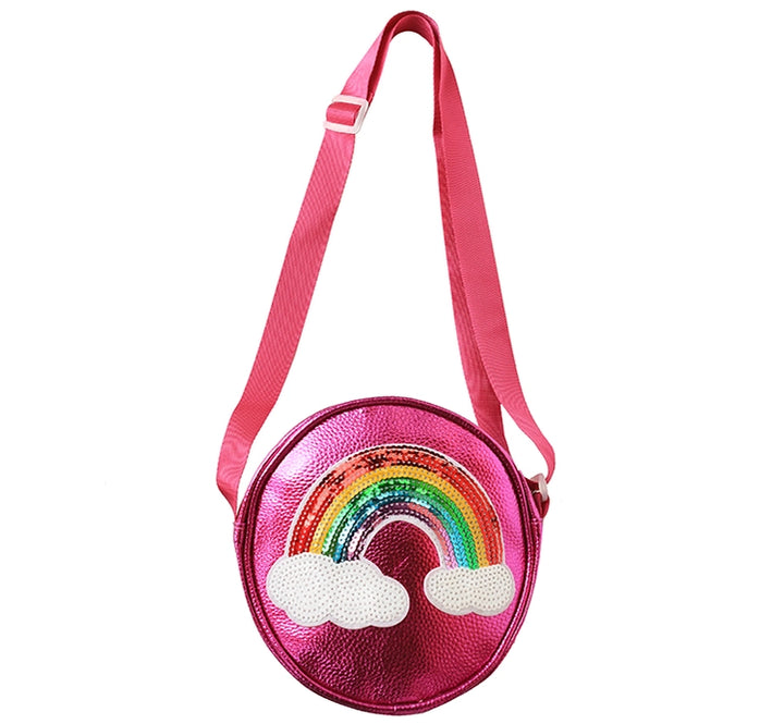 Sequin Rainbow Purse | Hot Pink