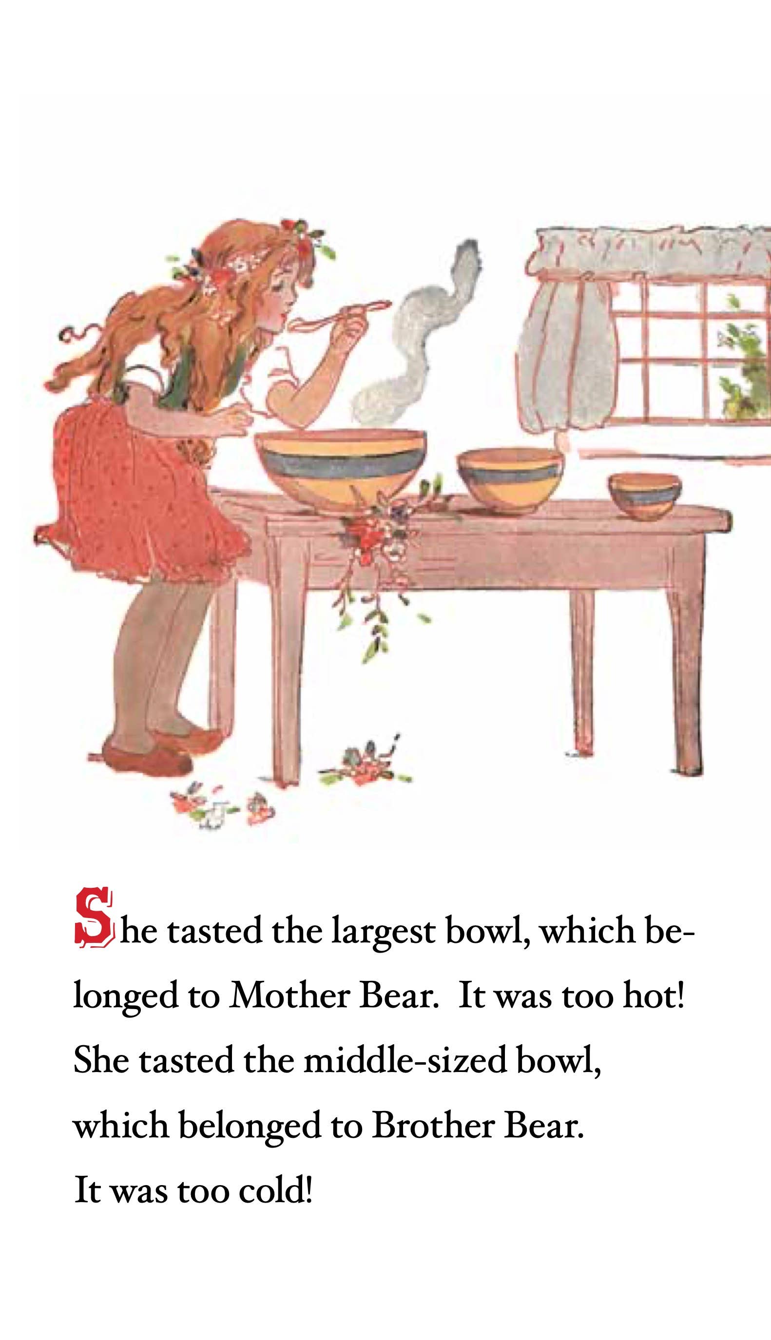 Vintage The Three Bears Shape Book