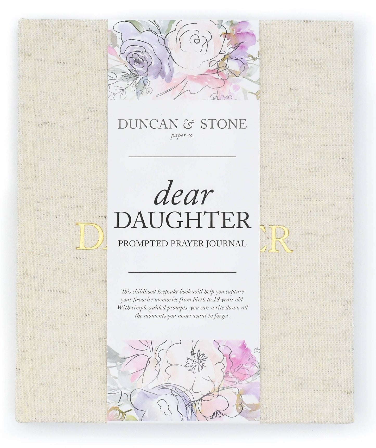 Dear Daughter Childhood Keepsake Book | Cream