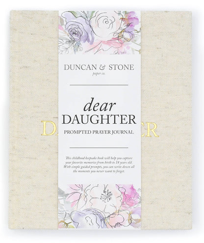 Dear Daughter Childhood Keepsake Book | Cream