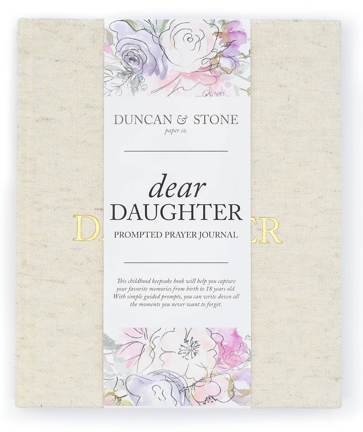 Dear Daughter Childhood Keepsake Book | Cream