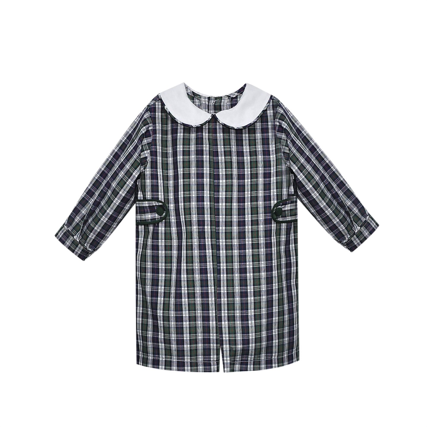 Navy Plaid Rowan Boy Romper