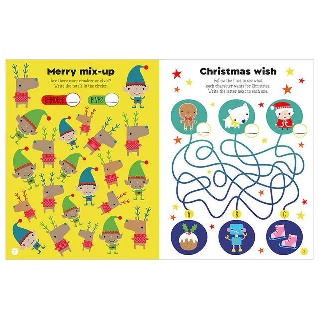 Christmas Window Stickers Activity Book