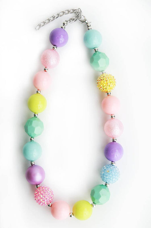 Chunky Pastel Beaded Neckalce