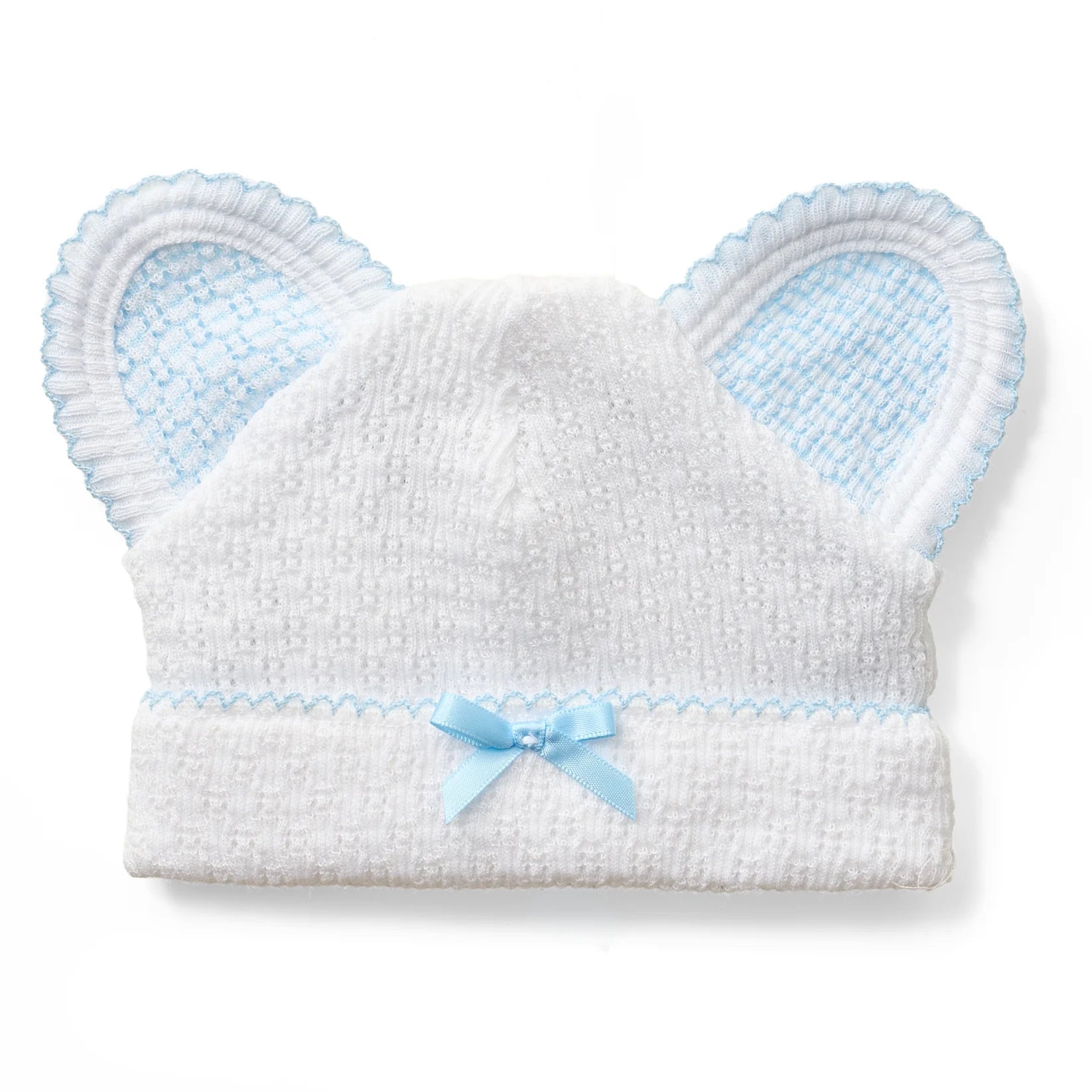 Paty Bear Cap w Bow | Blue
