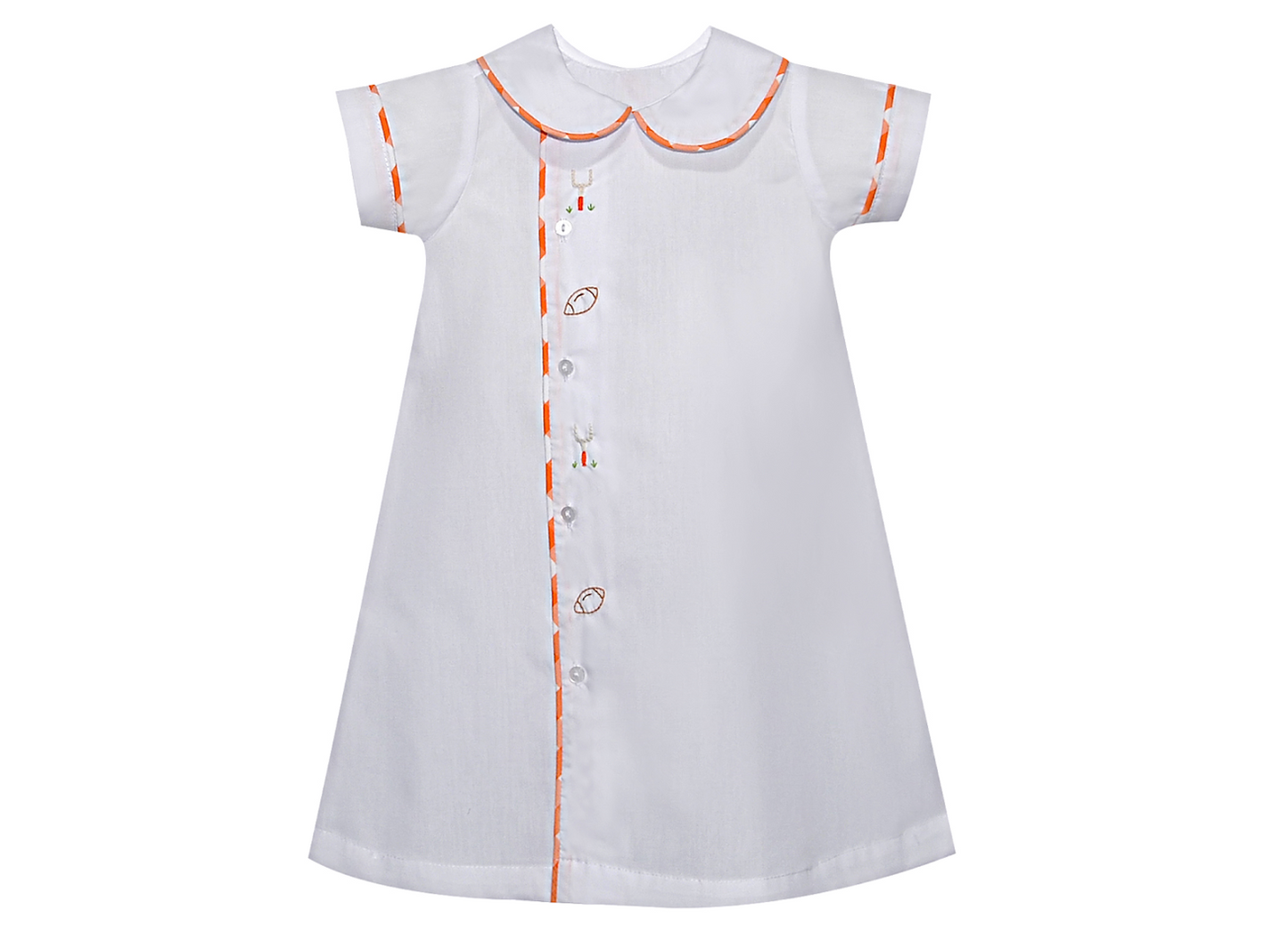 Hound Dog Orange & White Daygown