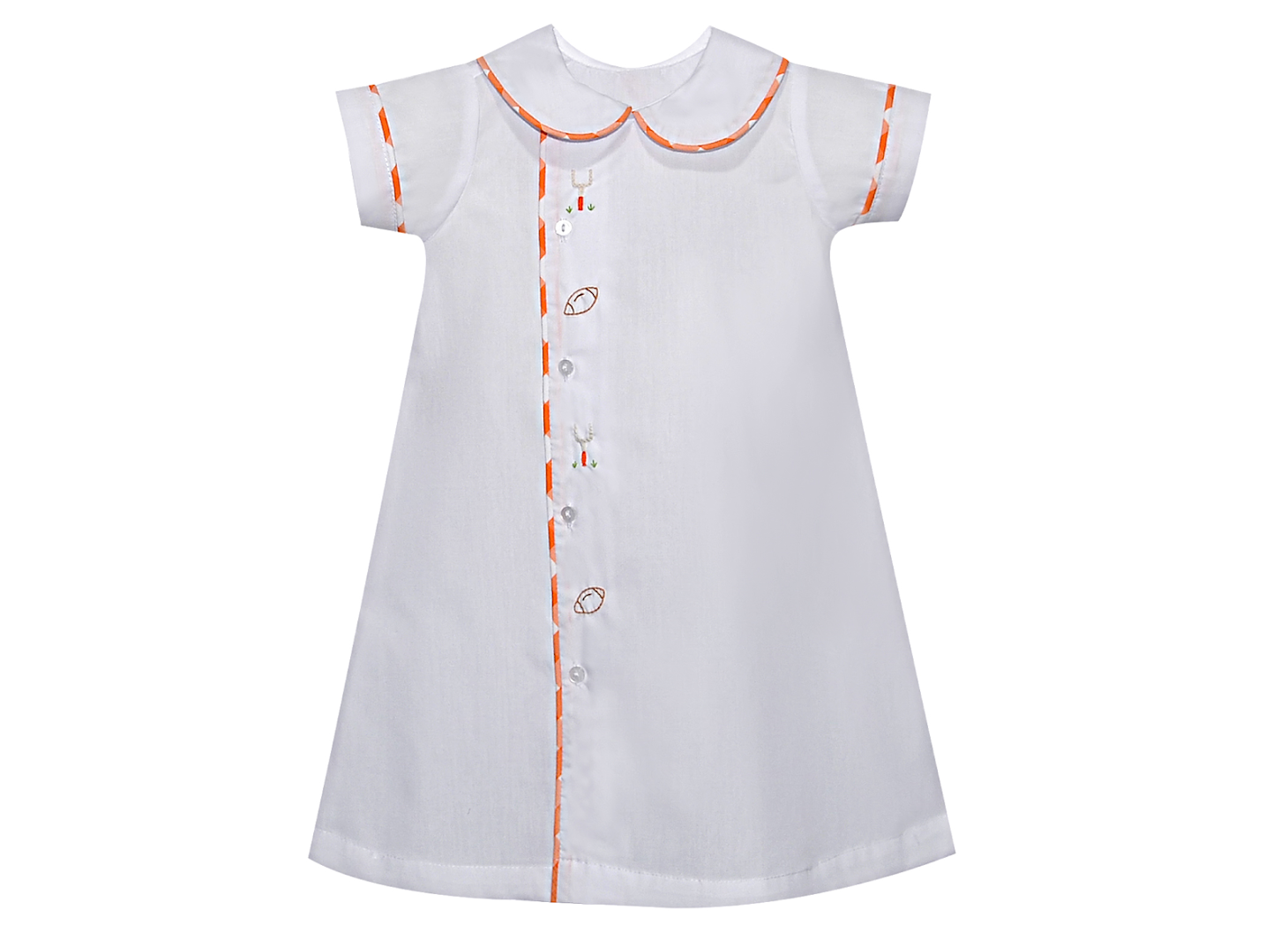 Hound Dog Orange & White Daygown