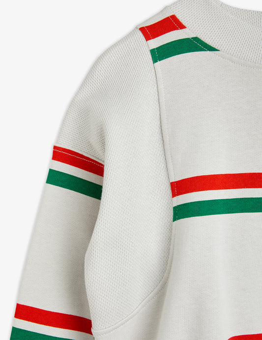 Stripe AOP Sweatshirt | Grey