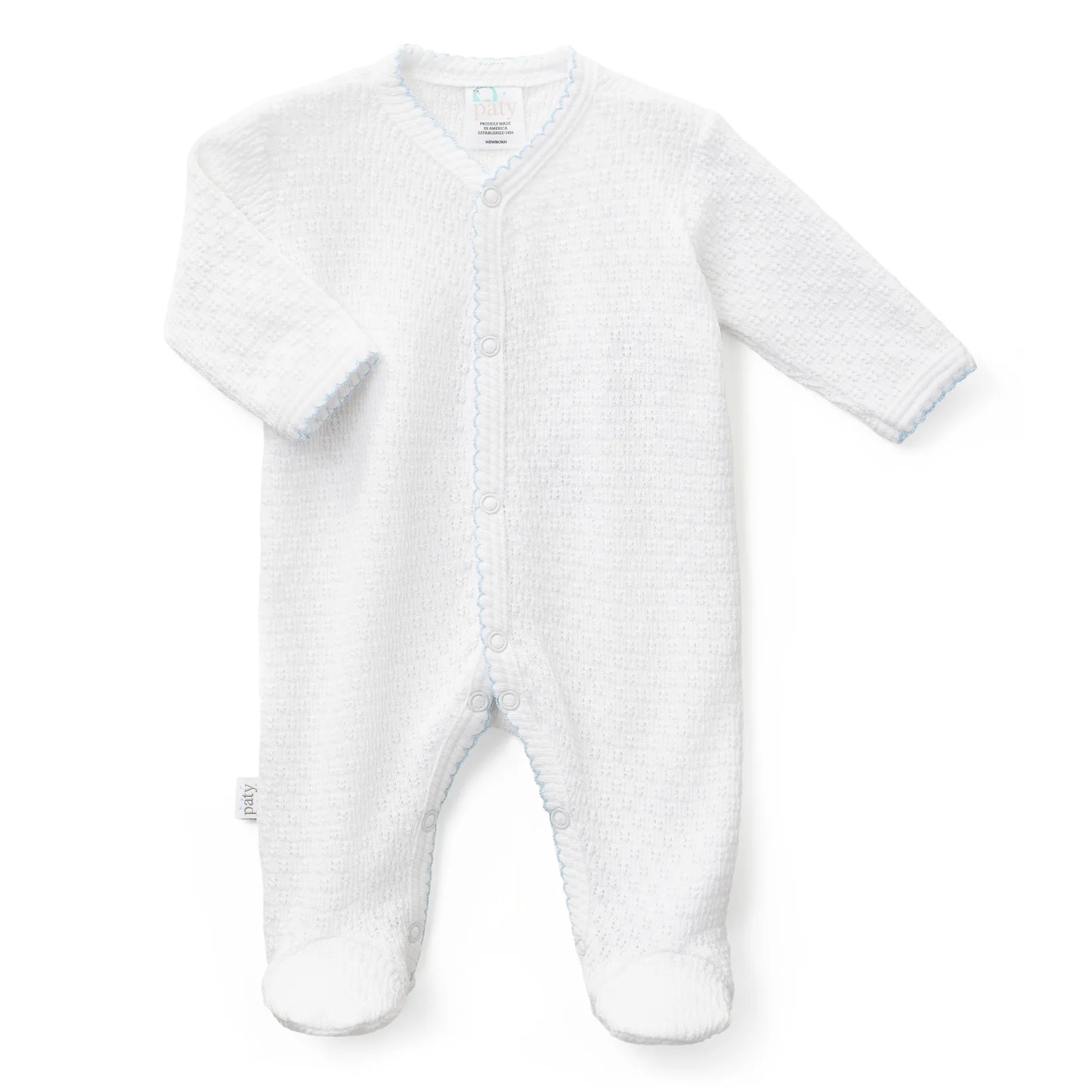 Paty Knit Footie | Blue