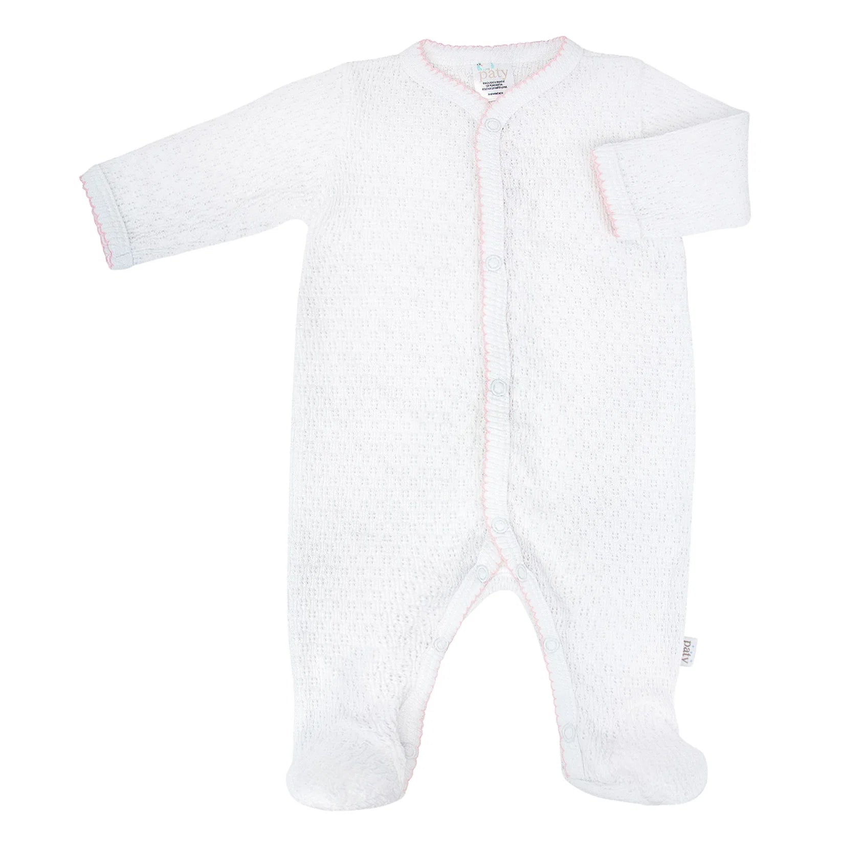 Paty Knit Footie | Pink