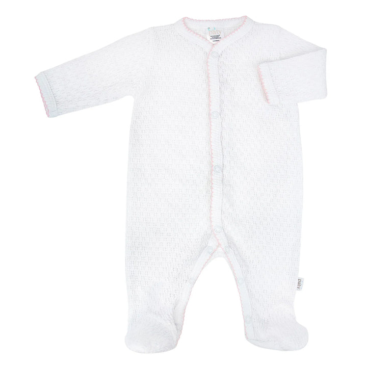Paty Knit Footie | Pink