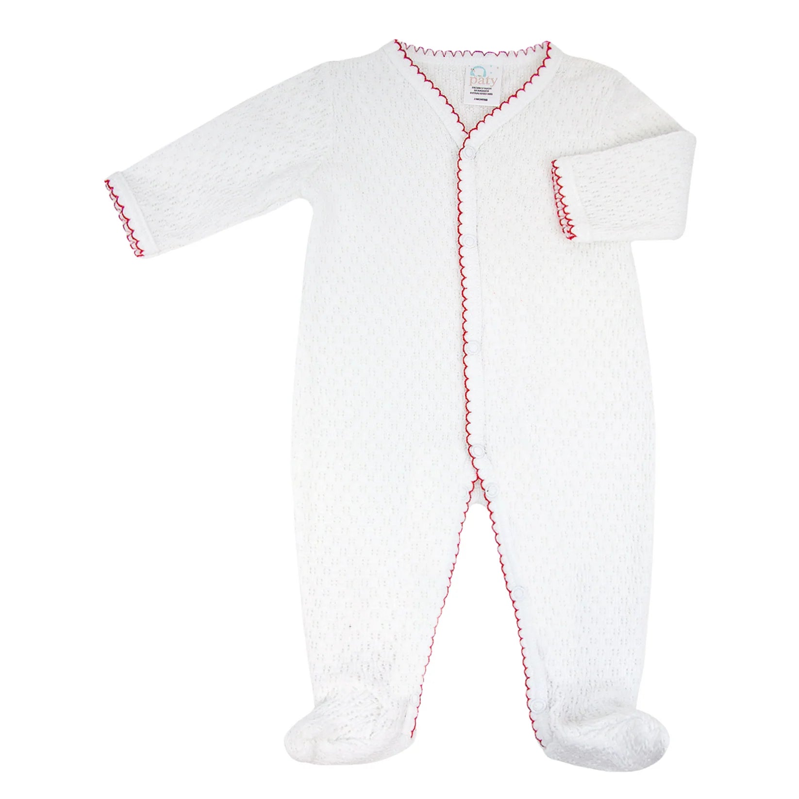 Paty Knit Footie | Red