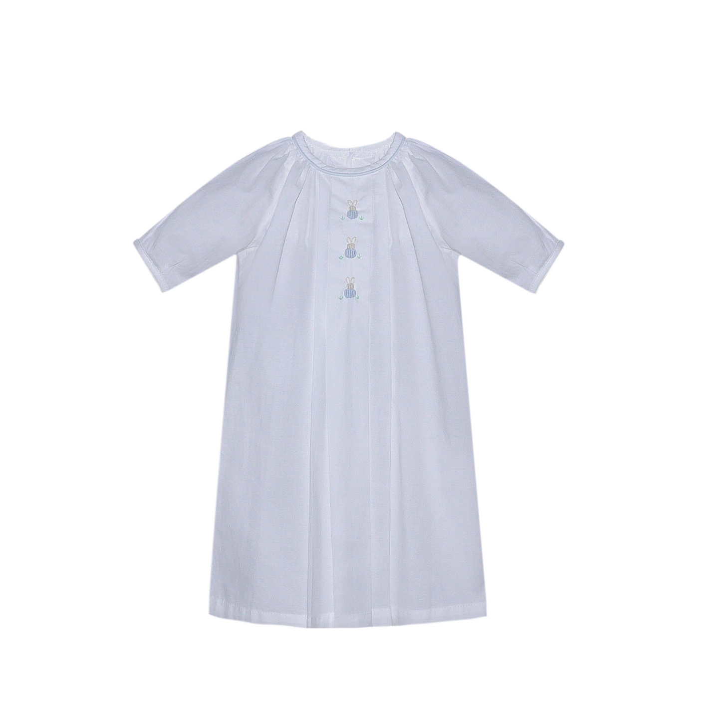 White Hanan Boy Daygown | Bunnies