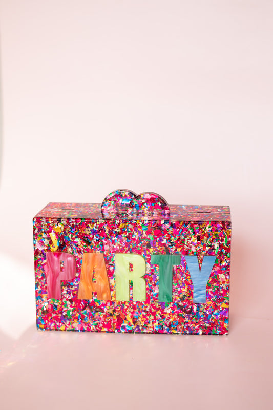 Acrylic Confetti Party Bag