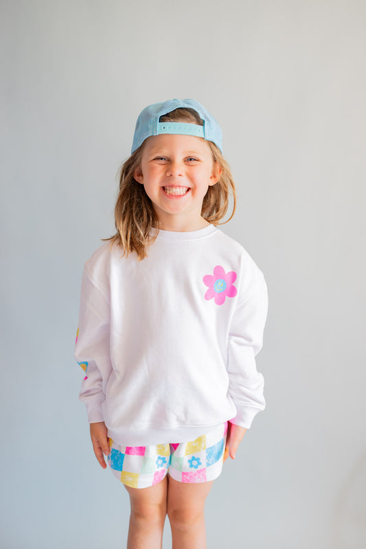 XOXO by Magpies Radiate Positivity Sweatshirt | White