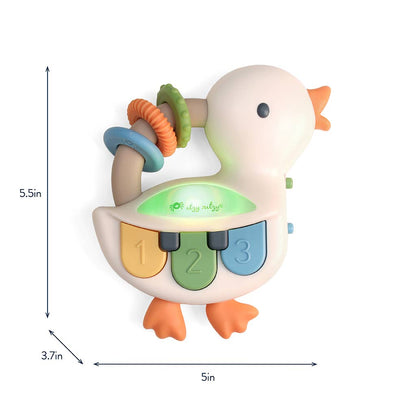 Bitzy Tunes™ Goose | Light-up Piano Toy