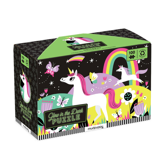 Unicorn 100 Piece Glow In The Dark Puzzle