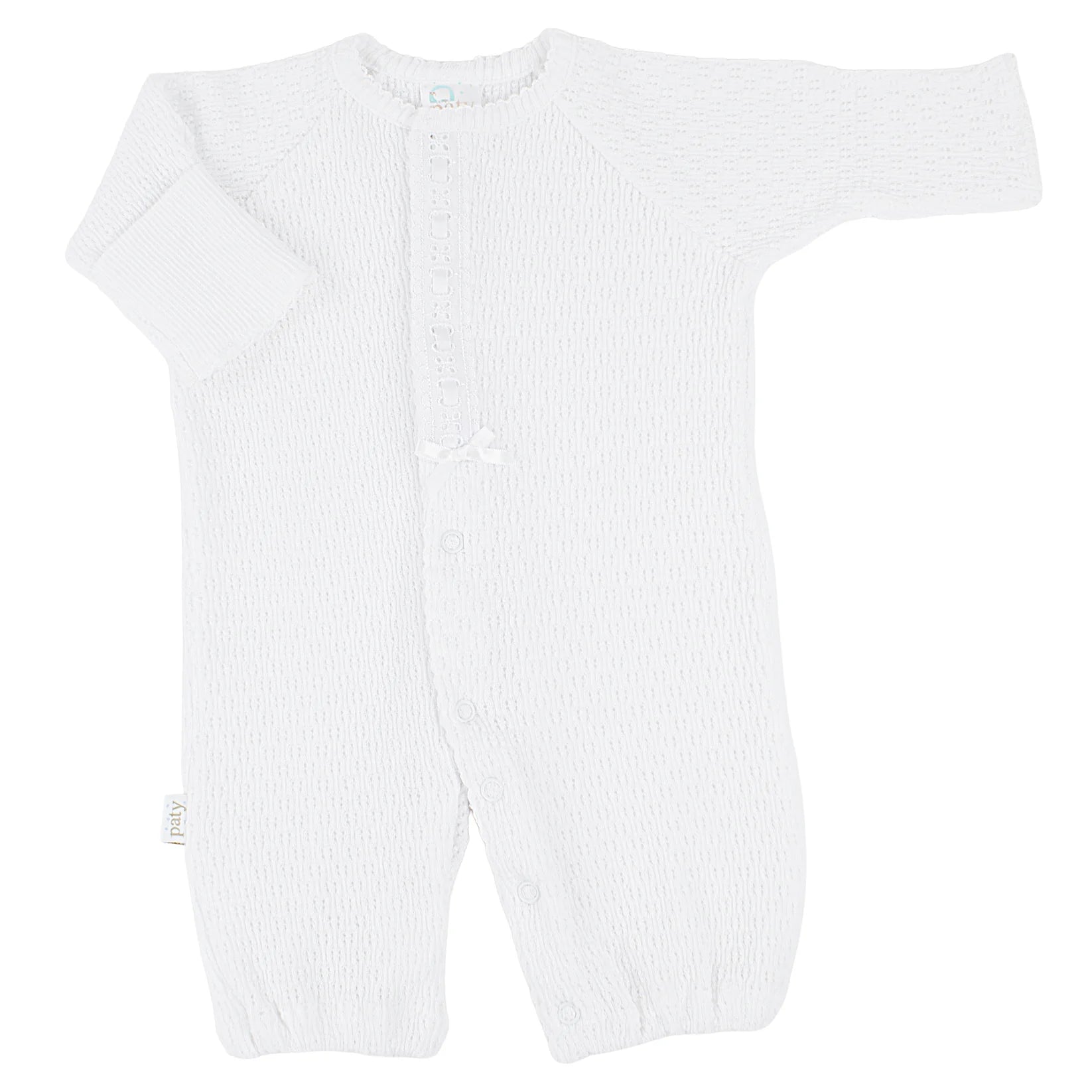 Paty Knit Converter w Eyelet Trim | White