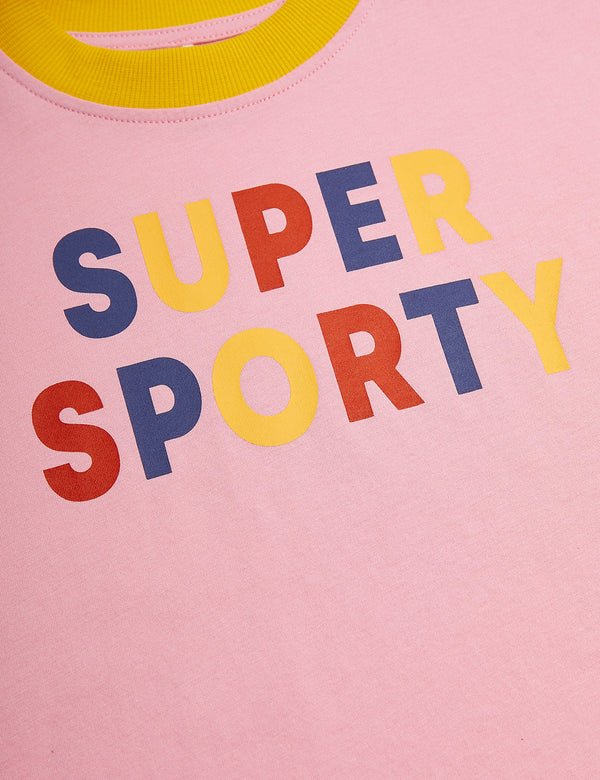 Super Sporty Short Sleeve Tee | Pink