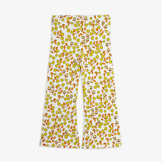 Flowers AOP Flared Jersey Trousers