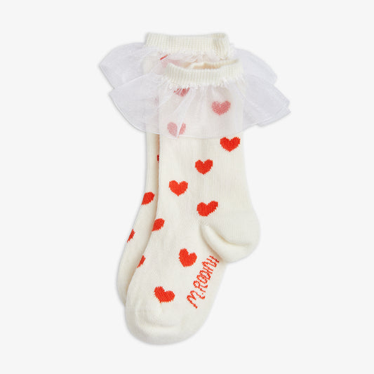 Hearts Frill Socks | 1 Pack