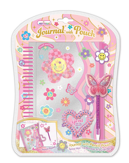 Journal with Pouch | Groovy Flower