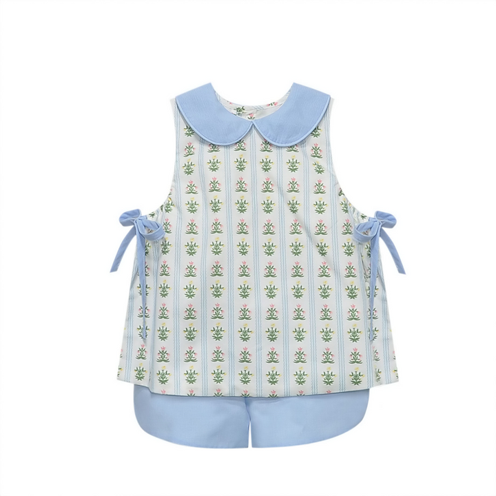 Sage Green Ingram Short Set-Wildflower Whispers