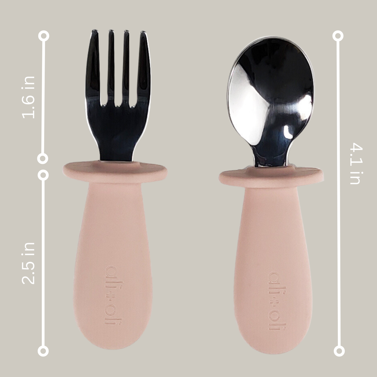 Spoon & Fork Learning Set | Pink