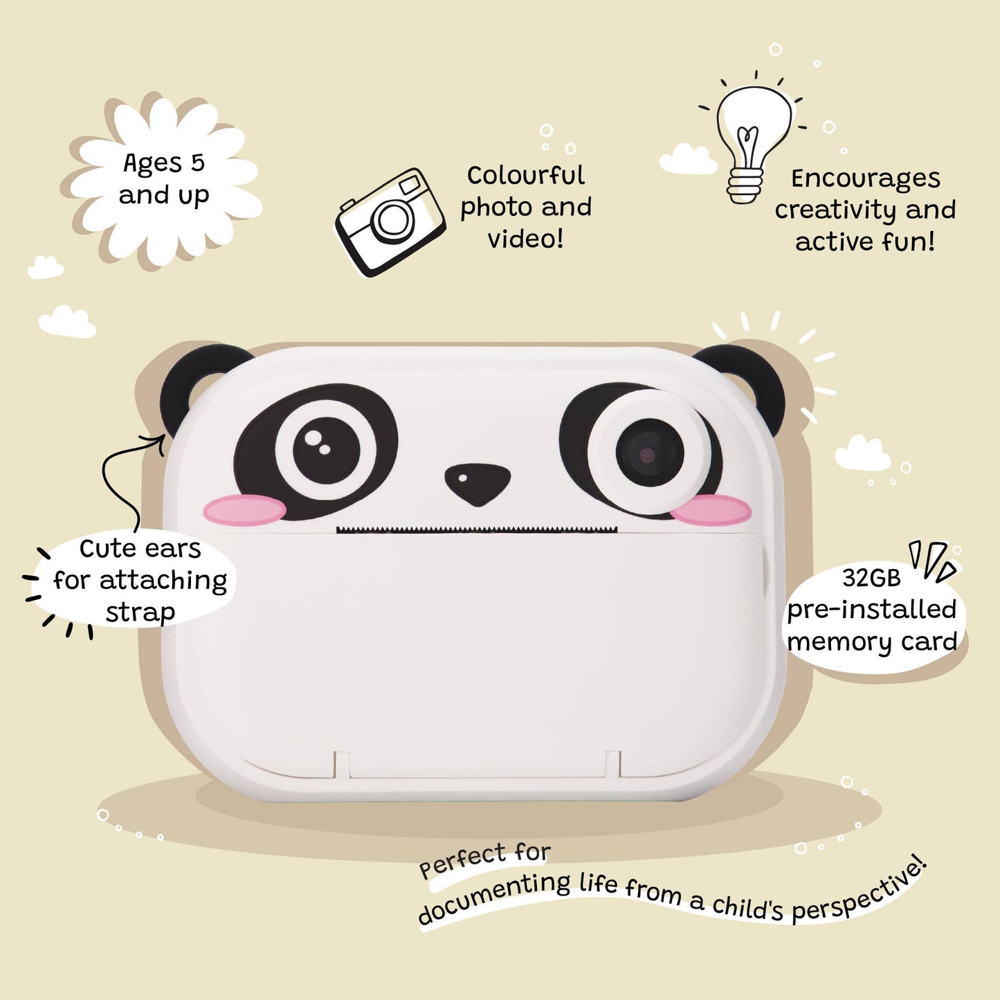 Koko the Panda | Kids Print & Digital Camera