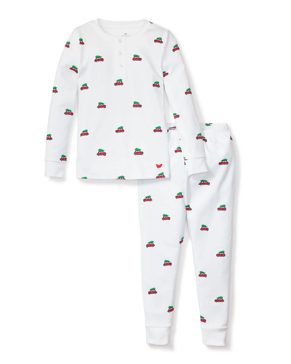 Kid's Pima Snug Fit Pajama Set in Holiday Journey