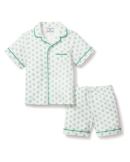 Kid's Twill Pajama Short Set | Match Point