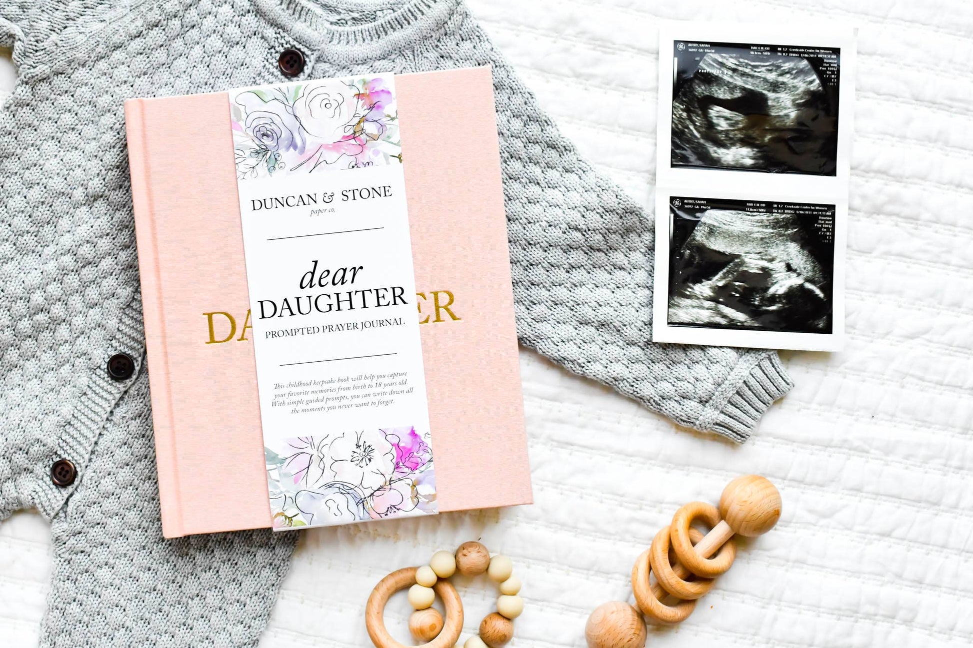 Dear Daughter Childhood Keepsake Book | Cream