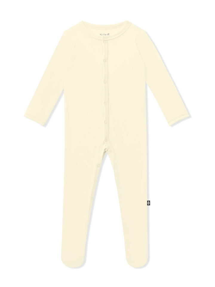 Kyte Baby Button Bamboo Footie | Chamomile