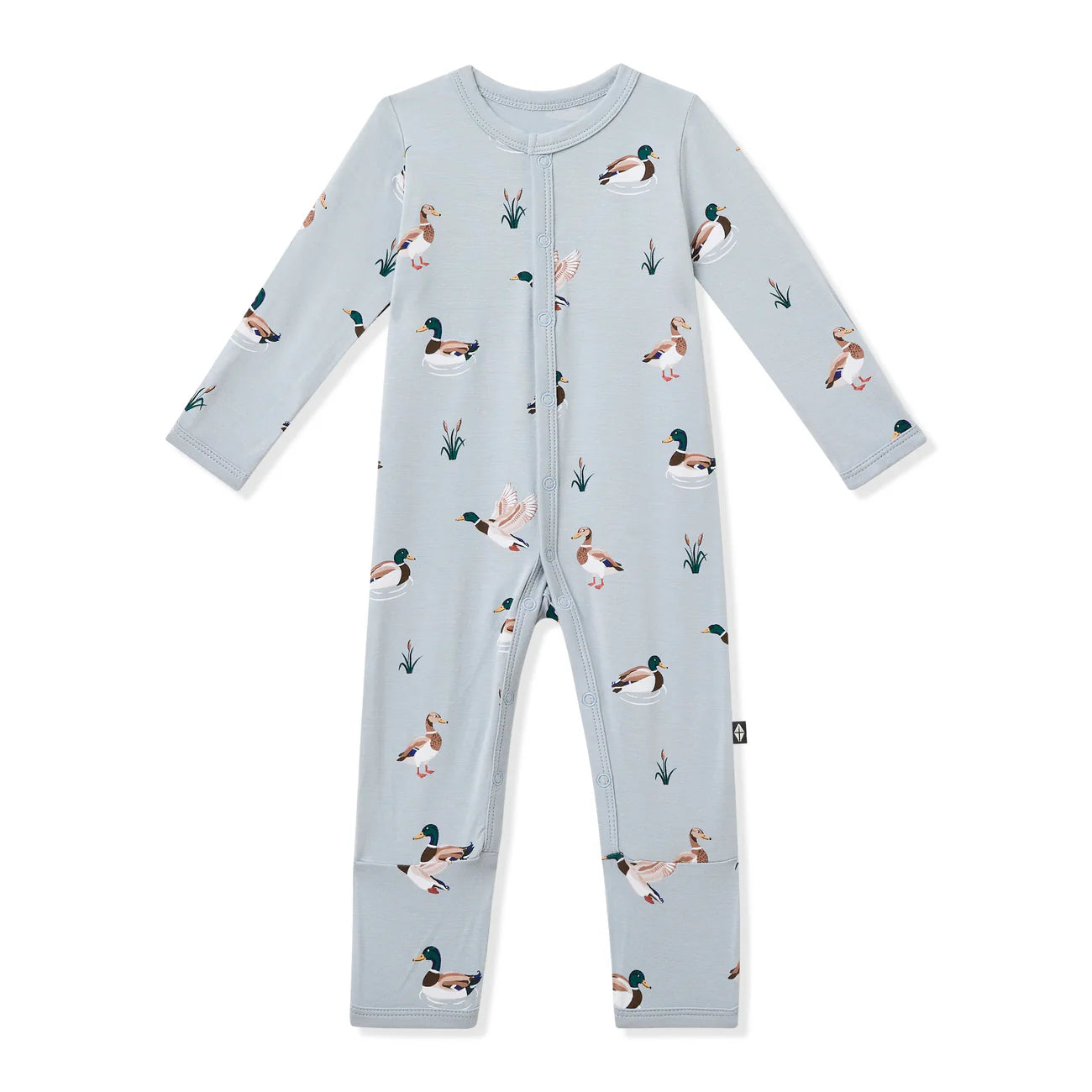 Kyte Baby Zippered Bamboo Romper | Mallard Duck