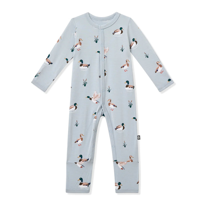 Kyte Baby Zippered Bamboo Romper | Mallard Duck
