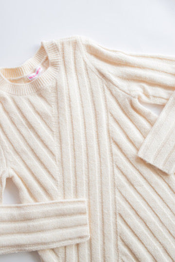 Knit Sweater Dress | Beige