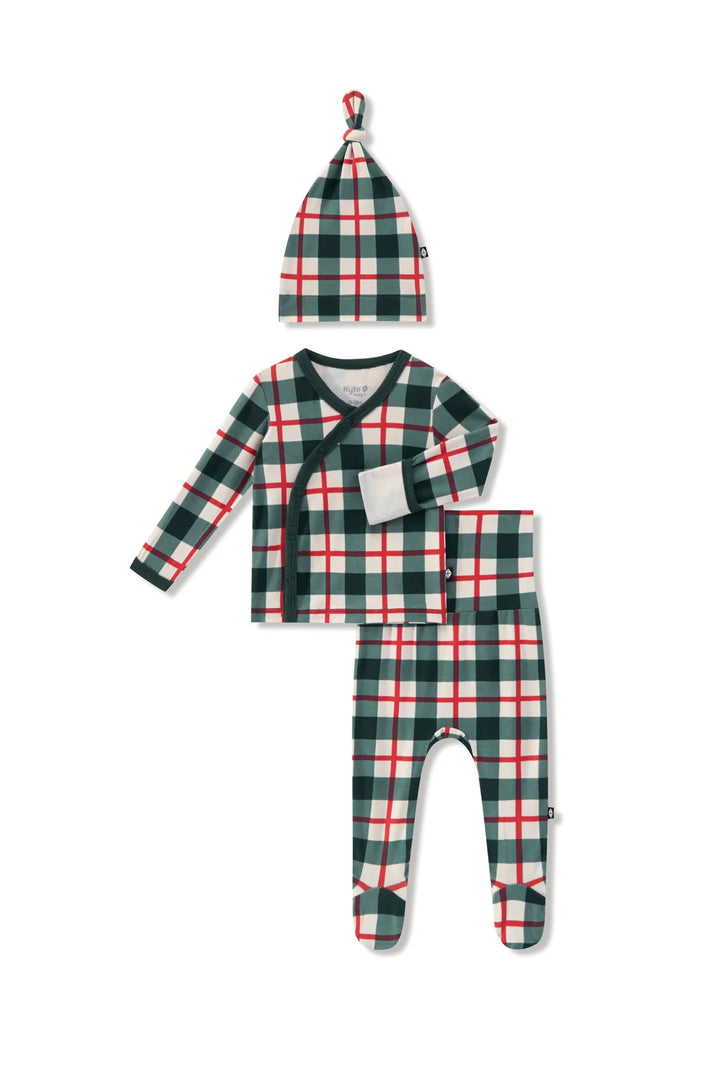 Take Me Home Set w Cap | Holiday Plaid