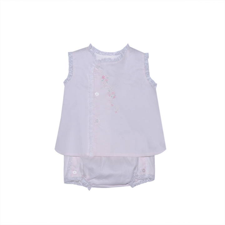 Blanche Diaper Set | Pink