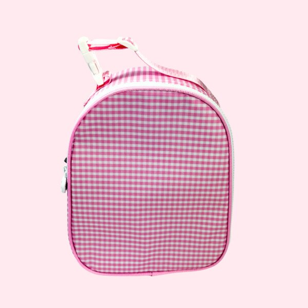 Wipeable Pink Gingham Lunchbox