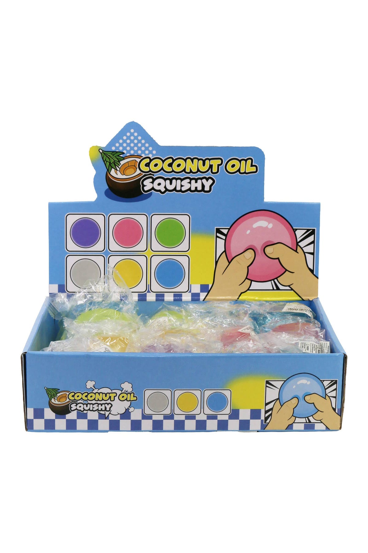 Pearlescent Coconut Oil Filled Squishy Ball | Assorted