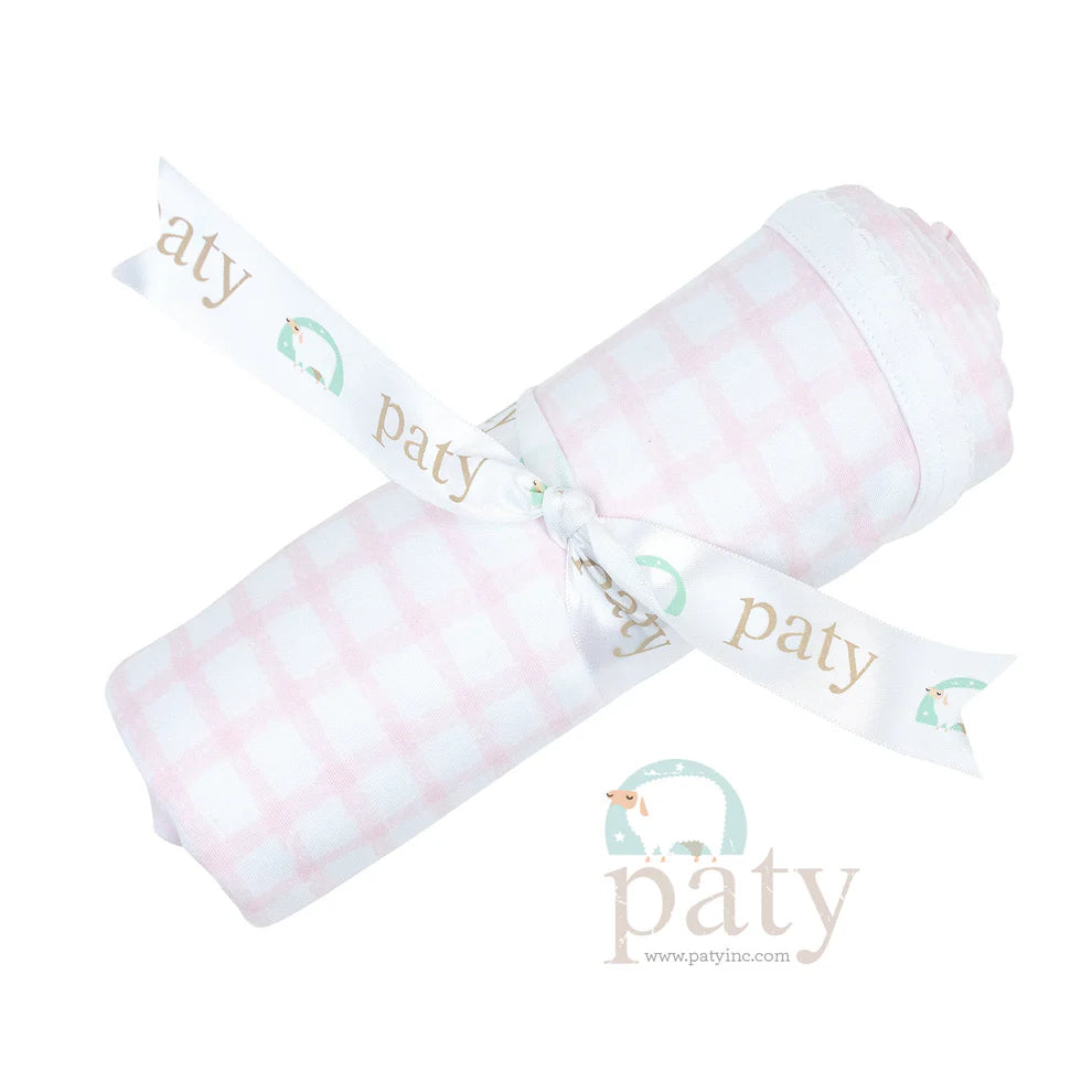 Pima Blanket | Pink Gingham