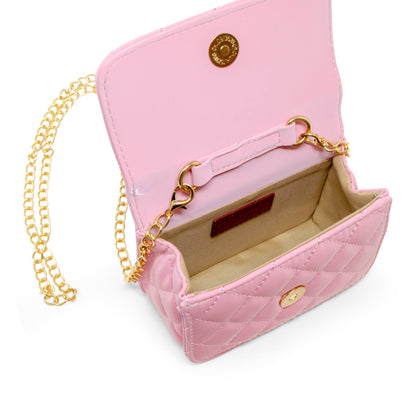 Pearl Handle Message Charm Handbag | Lavender